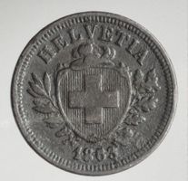 1863 1 Rappen *RAR*
