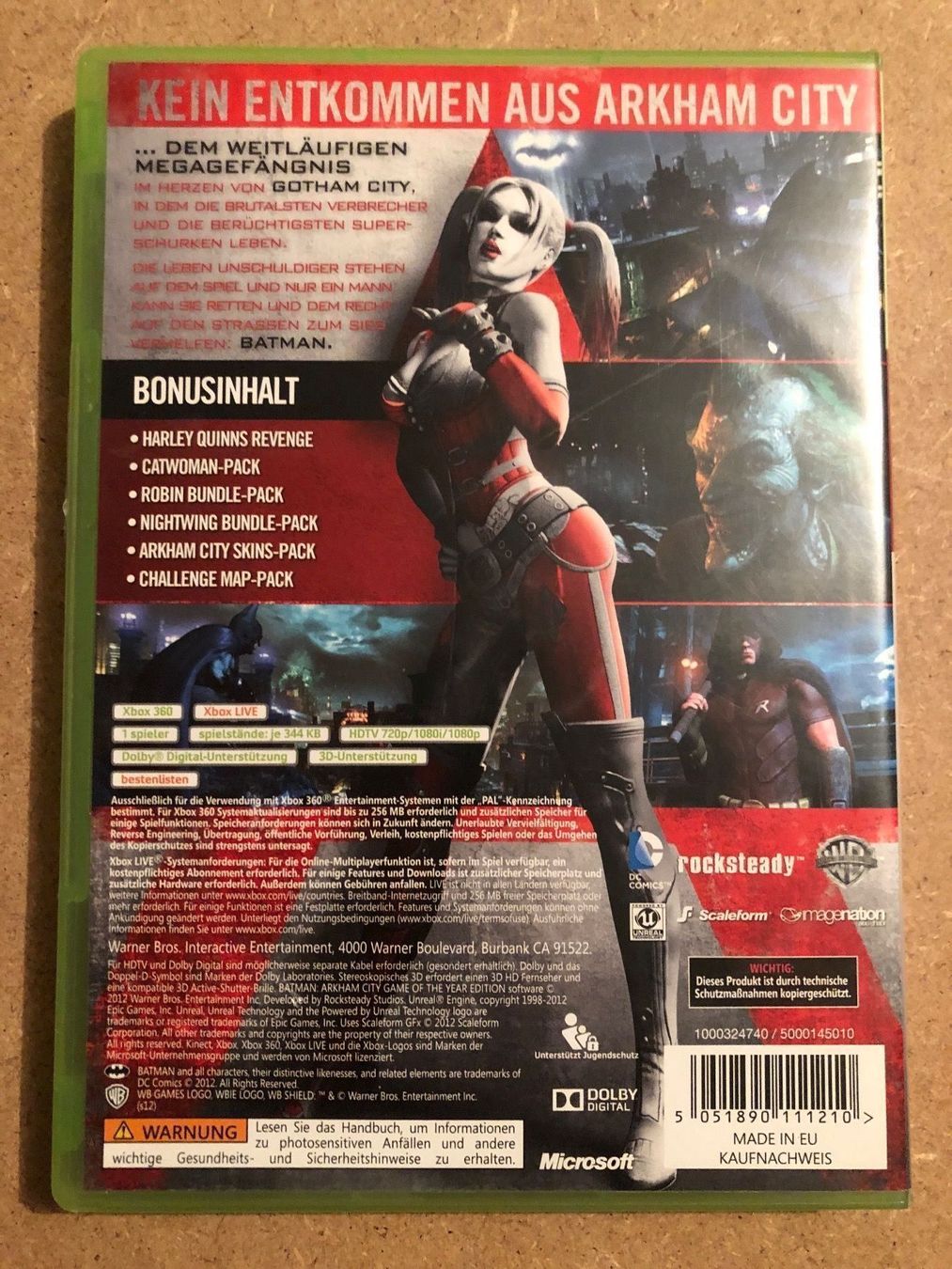 Spiele: Batman Arkham City GOTY Edition Xbox 360 – Gebraucht aus Kestenholz von Mad18 2