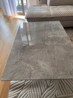 Moderner Marmor Couchtisch,Gebraucht Riss, Grau, Winter ❄️