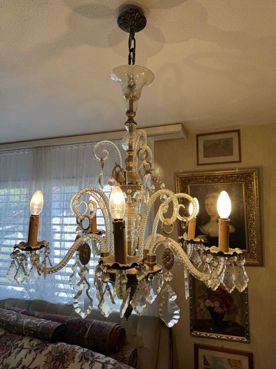 Lampadari & plafoniere: Kronleuchter II Kristall / Messing – Usato da Tübach venduto da Tijera
