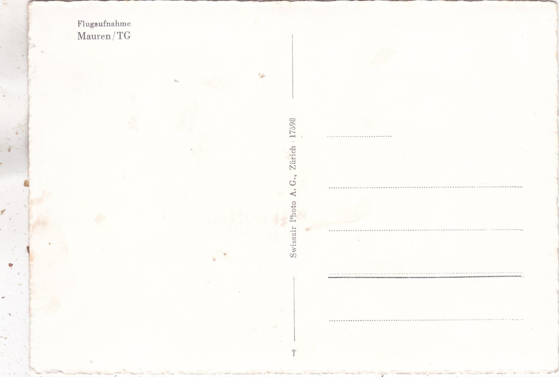 Cartoline postali: Mauren TG Flugaufnahme – Usato da Herisau venduto da Lisegrat2008 1
