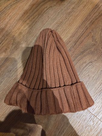 Strickmütze Gr. 54 / 55 braun