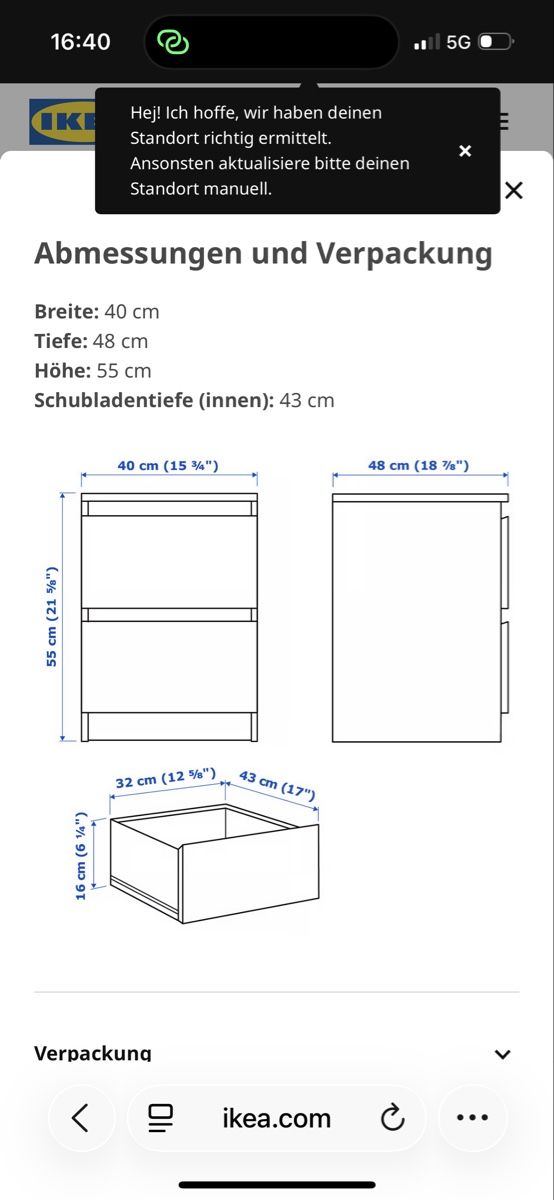 Nachttische: Nachttisch (Malm, Ikea) – Gebraucht aus Wangen b. Olten von stu_28hn 4