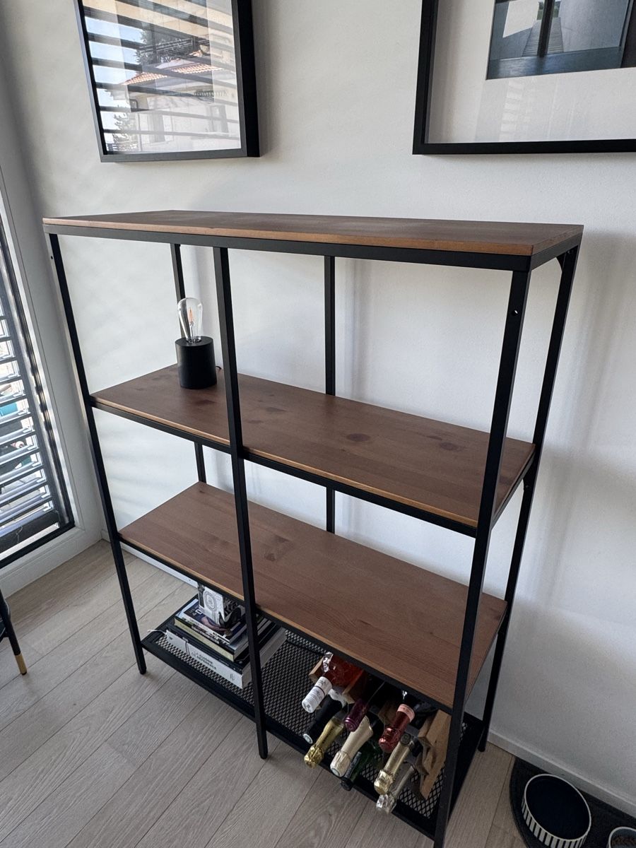 Ikea Scaffali: Bibliothèque bois et métal noir 4 étagères – Usato da Pully venduto da els_gbk2 2