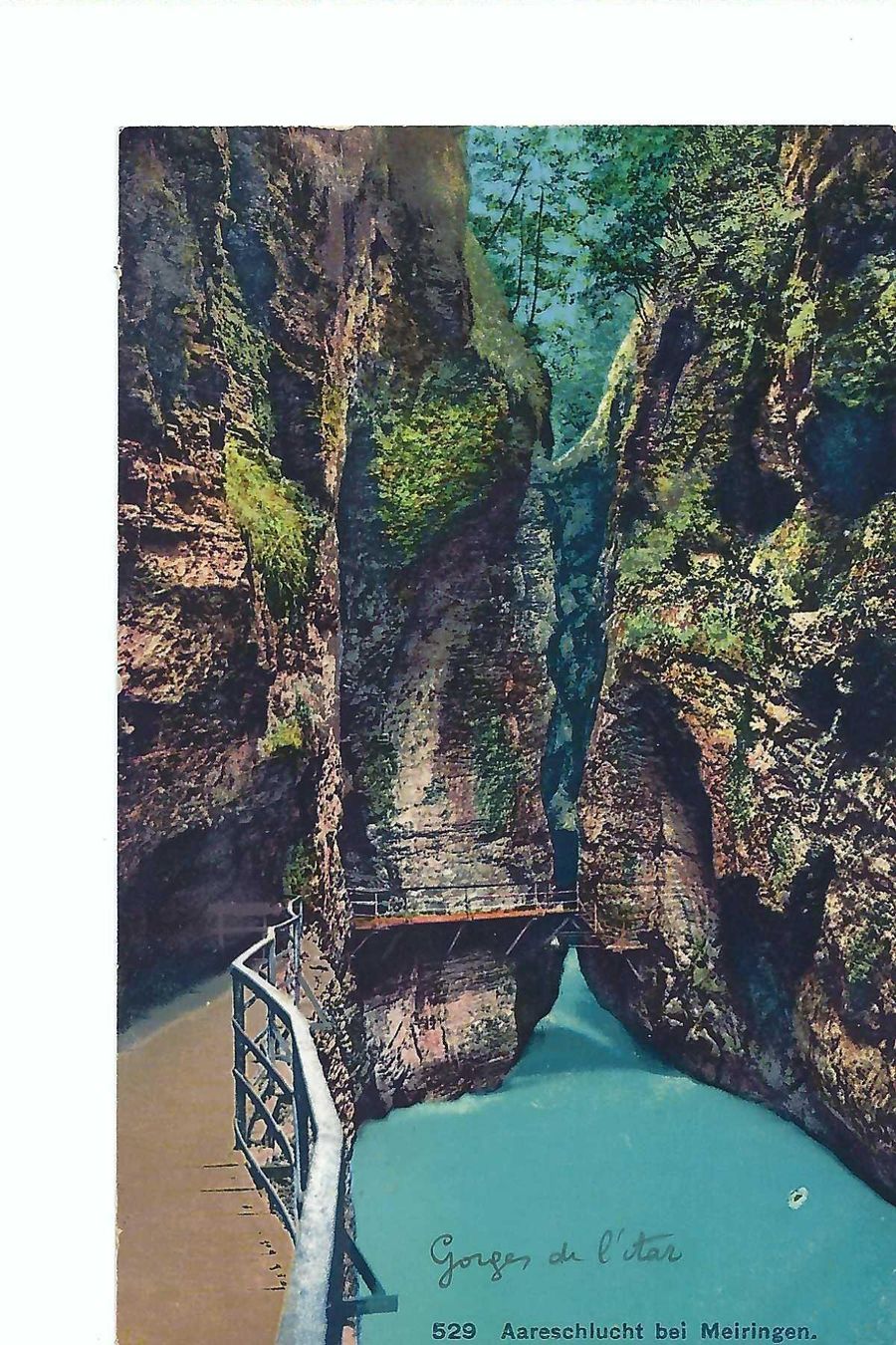Cartoline postali: Aareschlucht bei Meiringen – Usato da Thun venduto da 44wart
