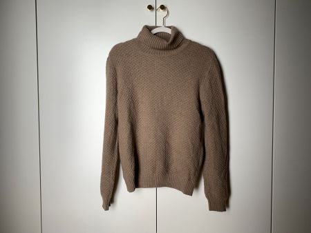 Boggi Rollkragenpullover Wolle 10% Kaschmir, Taupe, S