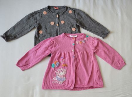 Set: 2 Strickjacken aus Baumwolle Gr. 80