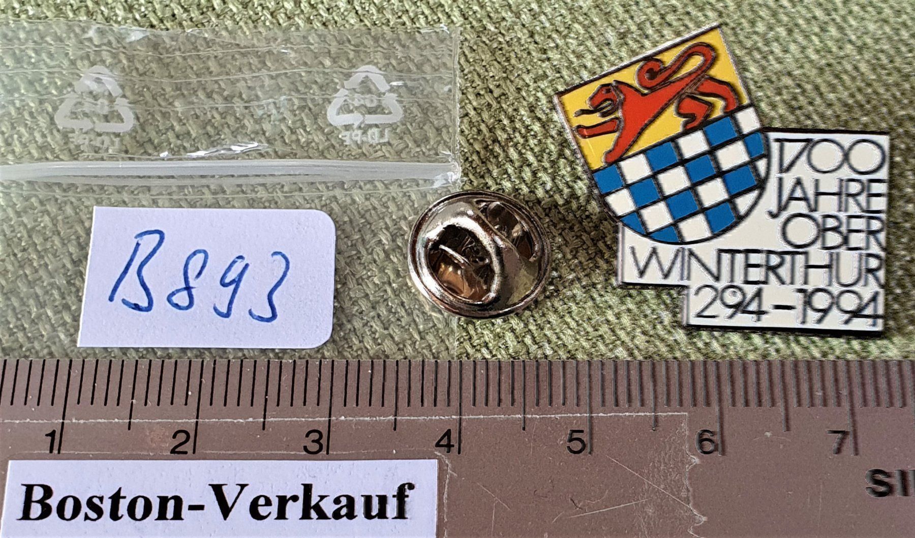 Placchette & Badge: B893  Pin 1700 J. Ober Winterthur 1994 – Usato da Reinach BL venduto da Boston-Verkauf 2
