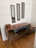 Hochwertige Kommode mit 3 passenden Spiegeln  Nussbaumoptik