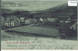 Gruss aus St. Margrethen - Mondschein-Litho
