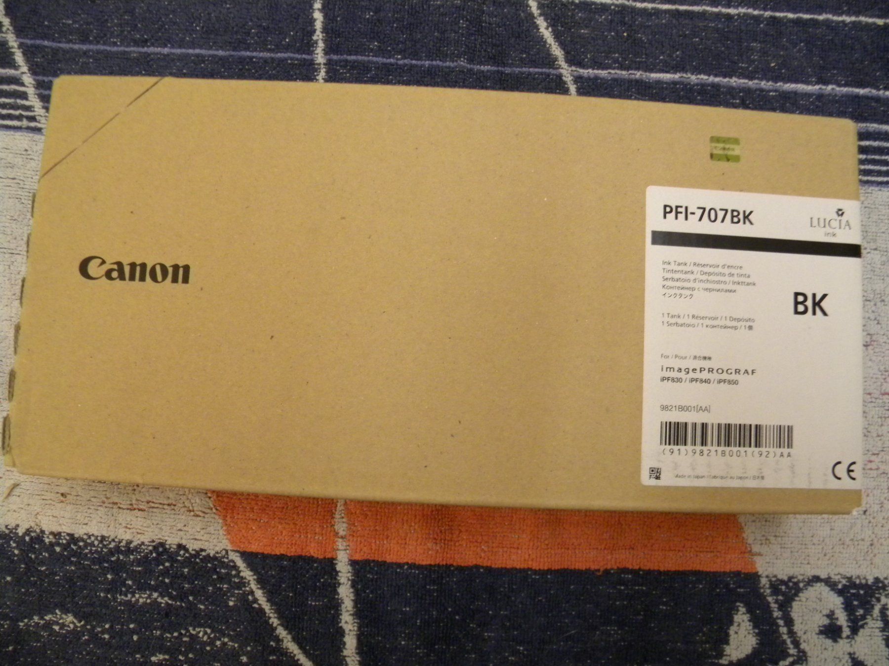 Canon Cartucce per stampanti & toner: PFI-707BK Canon – Nuovo e nell'imballaggio originale da Bühler venduto da Wini100