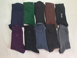 NEU! 10x Socken Herren Lang Grösse 39-42