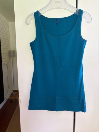 Schönes CECIL Long Tanktop Gr. XS in Petrol für den Sommer