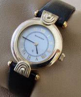 Bucherer Quartz Vergoldet mineralglas Damenuhr 27mm