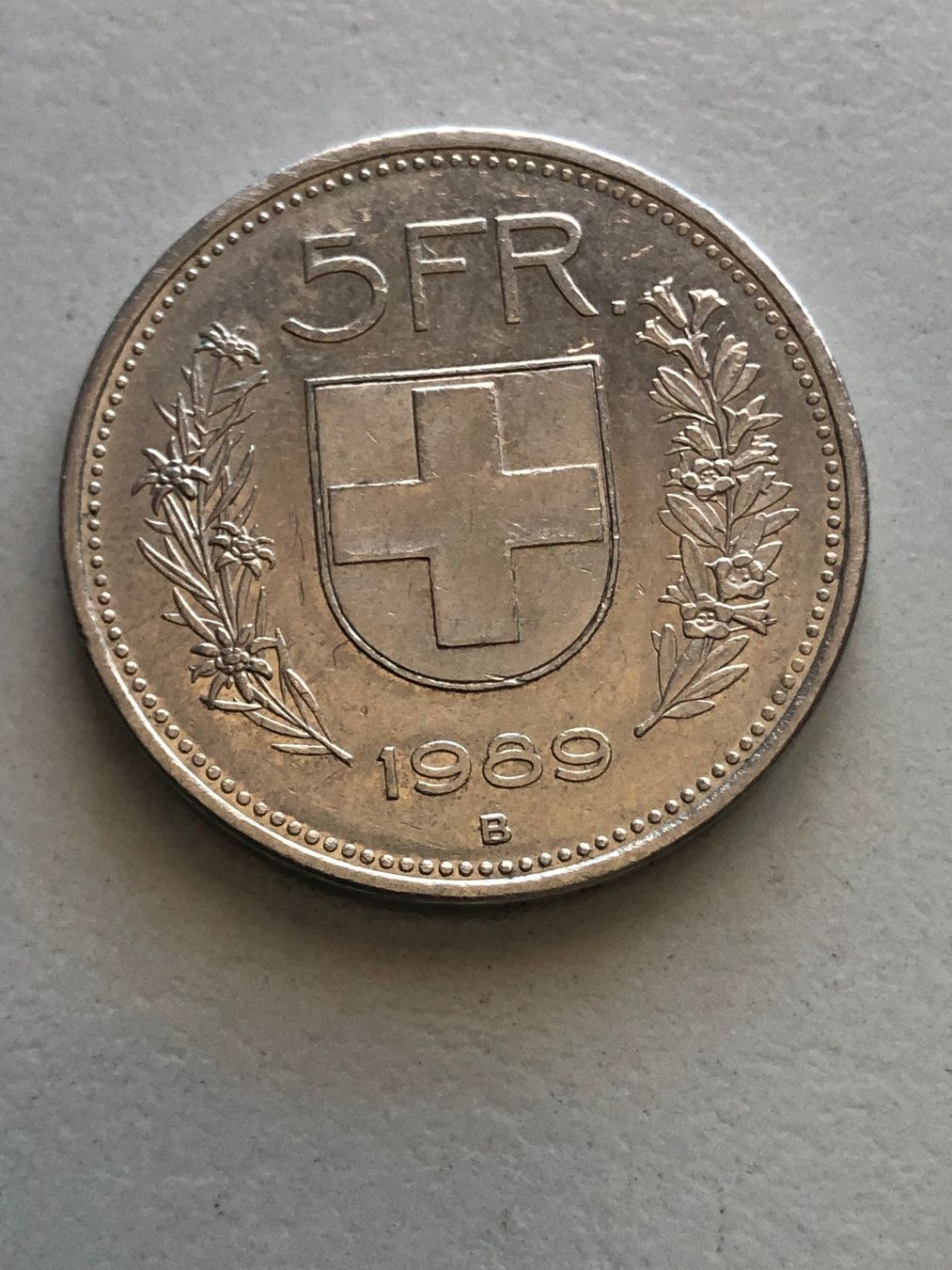 Tutti le monete: 5 Fr. 1989 – Usato da Schötz venduto da Odpa