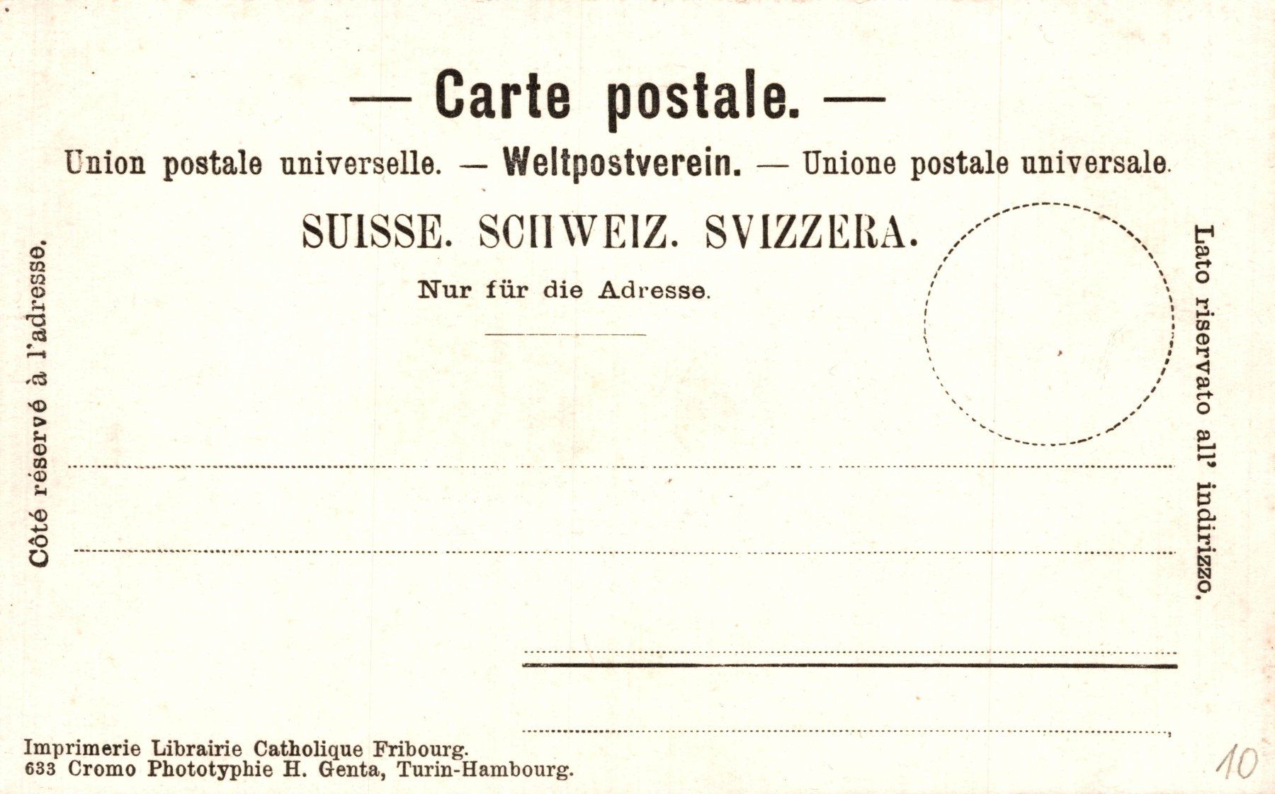 Cartoline postali: Fribourg. Chapelle de Loretto – Usato da Bronschhofen venduto da Astore 1
