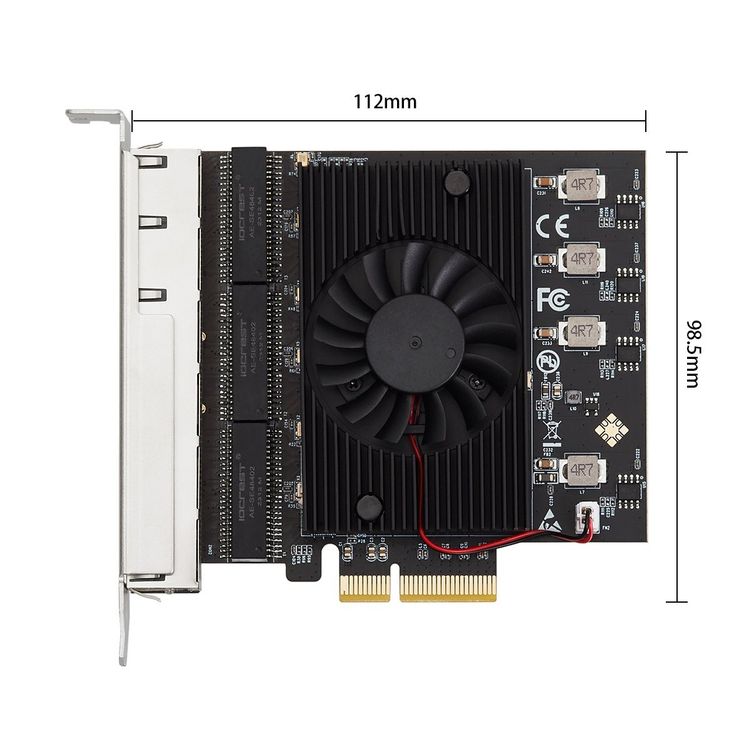 Composants électroniques: Netzwerkkarte 6 Ports PCIe 2,5 Gigabit – Neuf avec emballage d'origine à Unterägeri par RmOnline 1