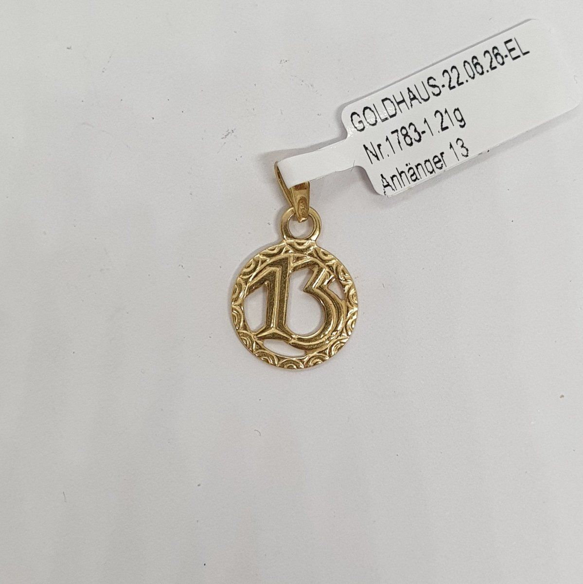 Ciondoli: Echt 18K Gold - Glück Anhänger – Usato da Luzern venduto da luzerngoldhaus