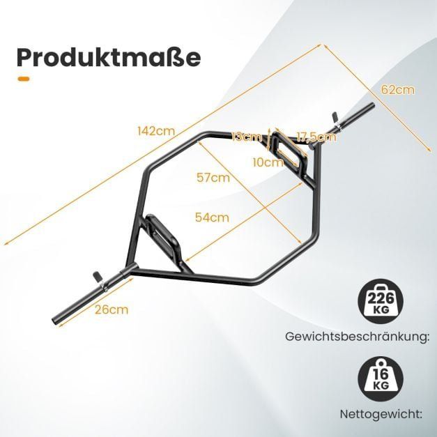 Hanteln & Gewichte: Trap Bar 25mm Aufnahme Schwarz – Neu und originalverpackt aus Bottighofen von zaap 1