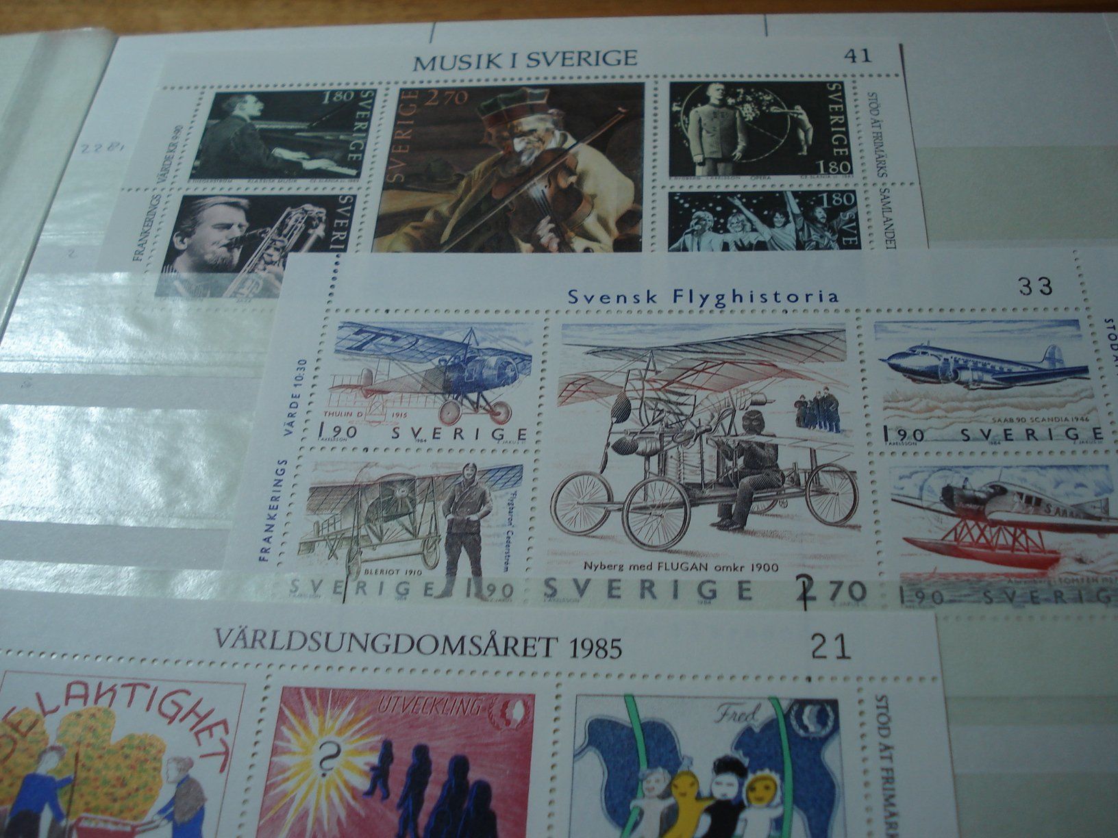 Alle Briefmarken: Lot moderne Blocks Schweden ** – Gebraucht aus Niederwil AG von morostahu 1