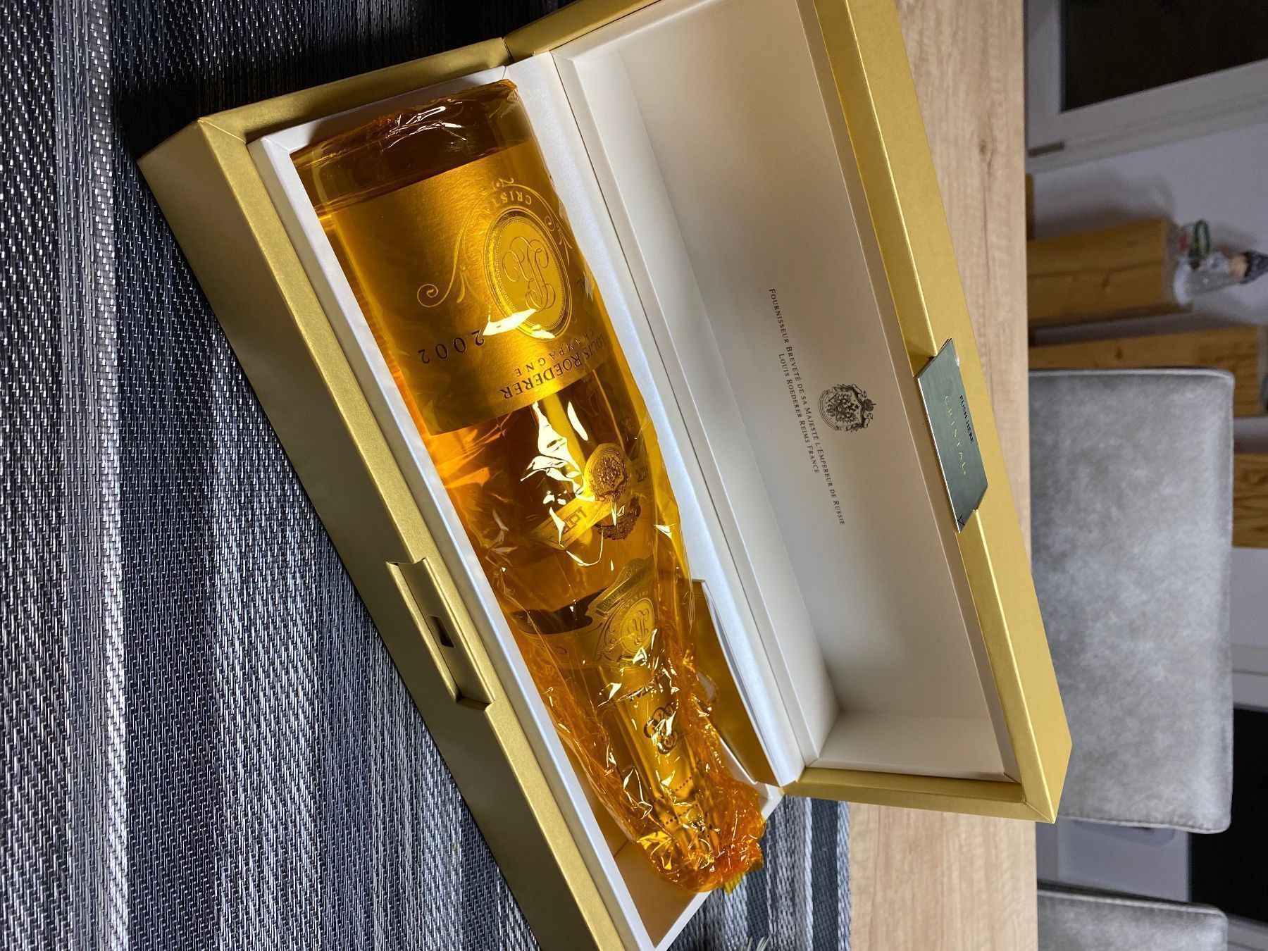 Louis Roederer Bevande alcoliche: CRISTAL LOUIS ROEDERER 2002 Mit 2 Gläser – Nuovo e nell'imballaggio originale da bütschwil venduto da dd03 1