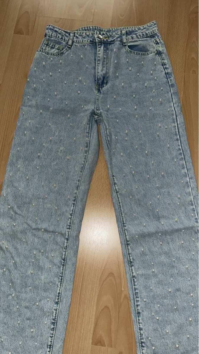 Jeans: Jean Mom clair, taille 38, avec perles – Nuovo (secondo la descrizione) da Bülach venduto da sar_j6bk