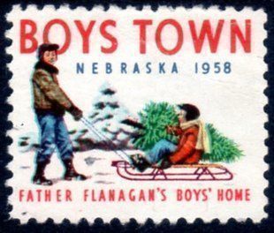 Vignette autostradali: VIGNETTE 1958 BOYS TOWN NEBRASCA – Usato da Losone venduto da EM2019