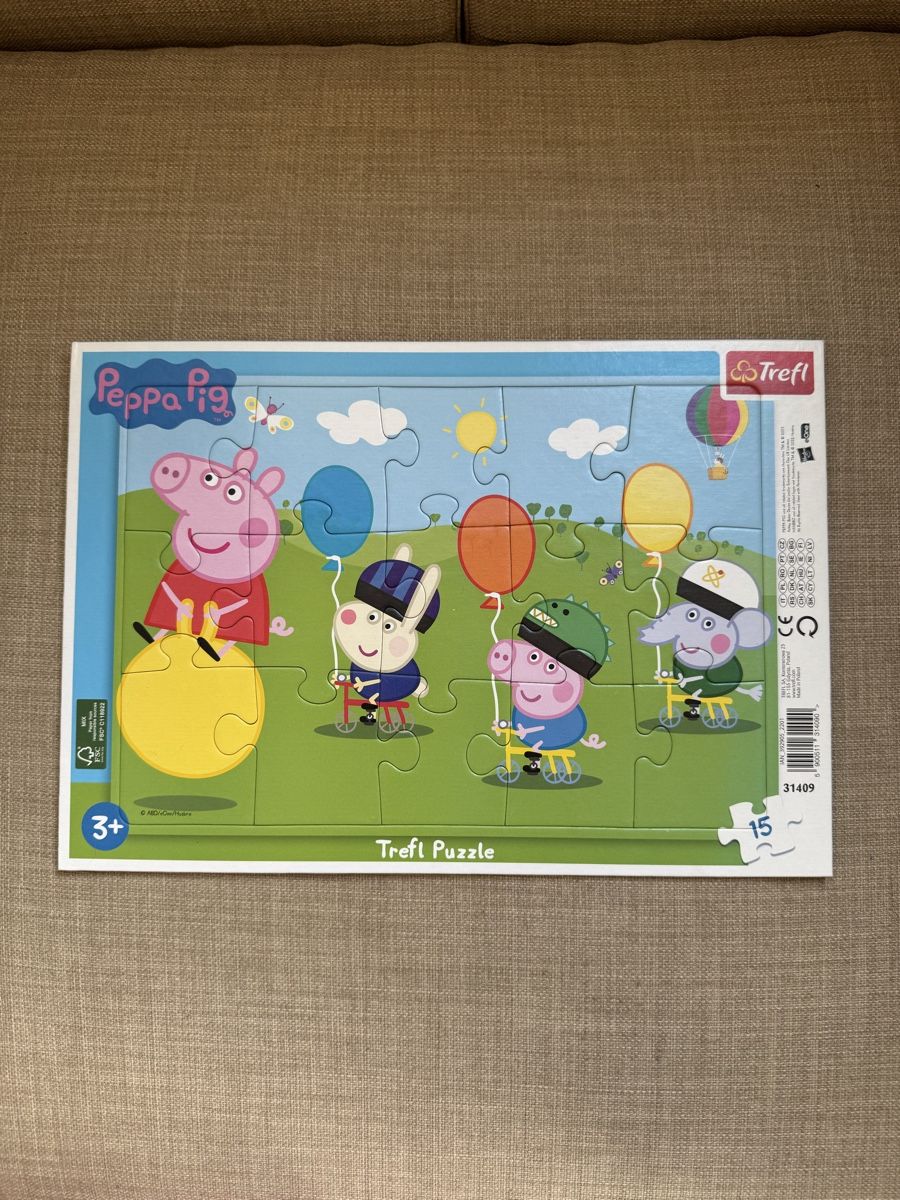Puzzle: Peppa Pig Trefl Puzzle, 15 Teile, ab 3 Jahren – Usato da Samstagern venduto da inf_w5ct
