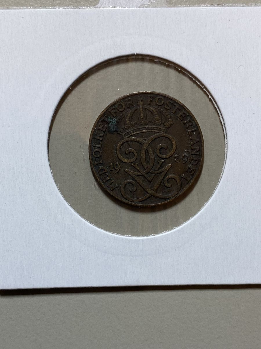 Alle Münzen: Suède - 2 Öre - 1939 – Gebraucht aus Payerne von Mike1682 1