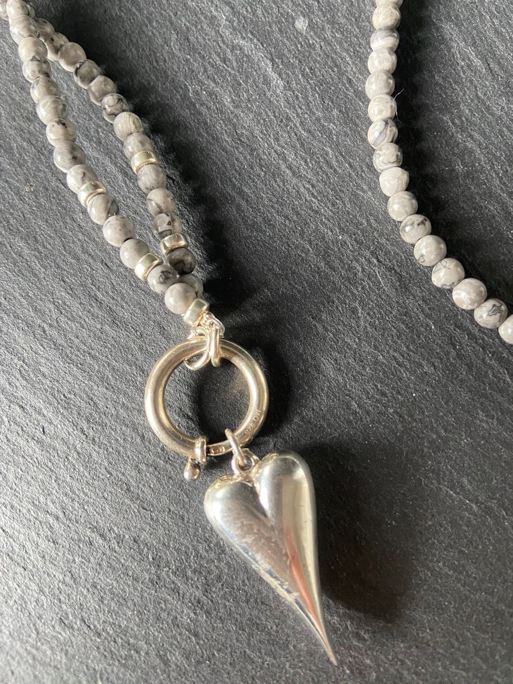 Catenine: Kette Jaspis Silber – Usato da Unterkulm venduto da esco 4