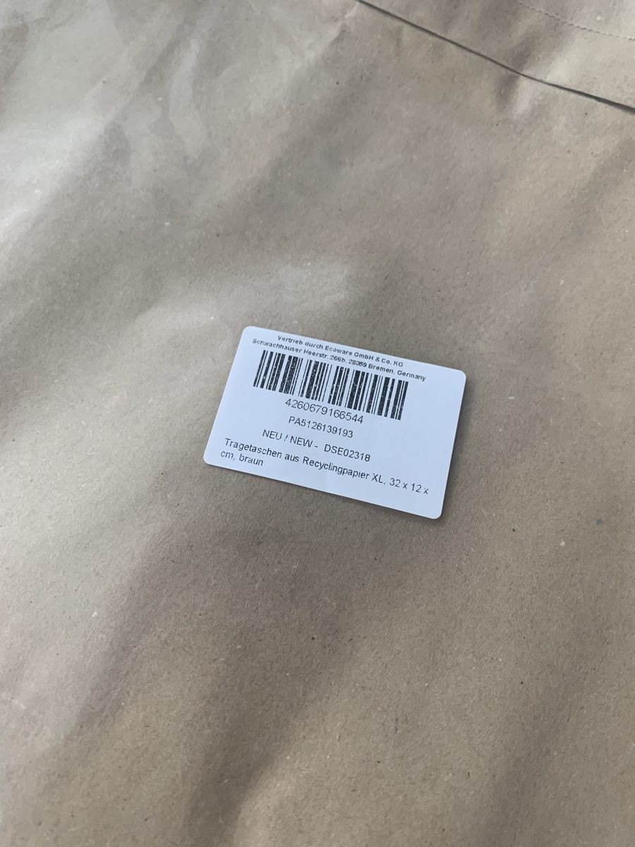 Papiere: Papiertragetaschen – Neu und originalverpackt aus Seon von Bombjack 1