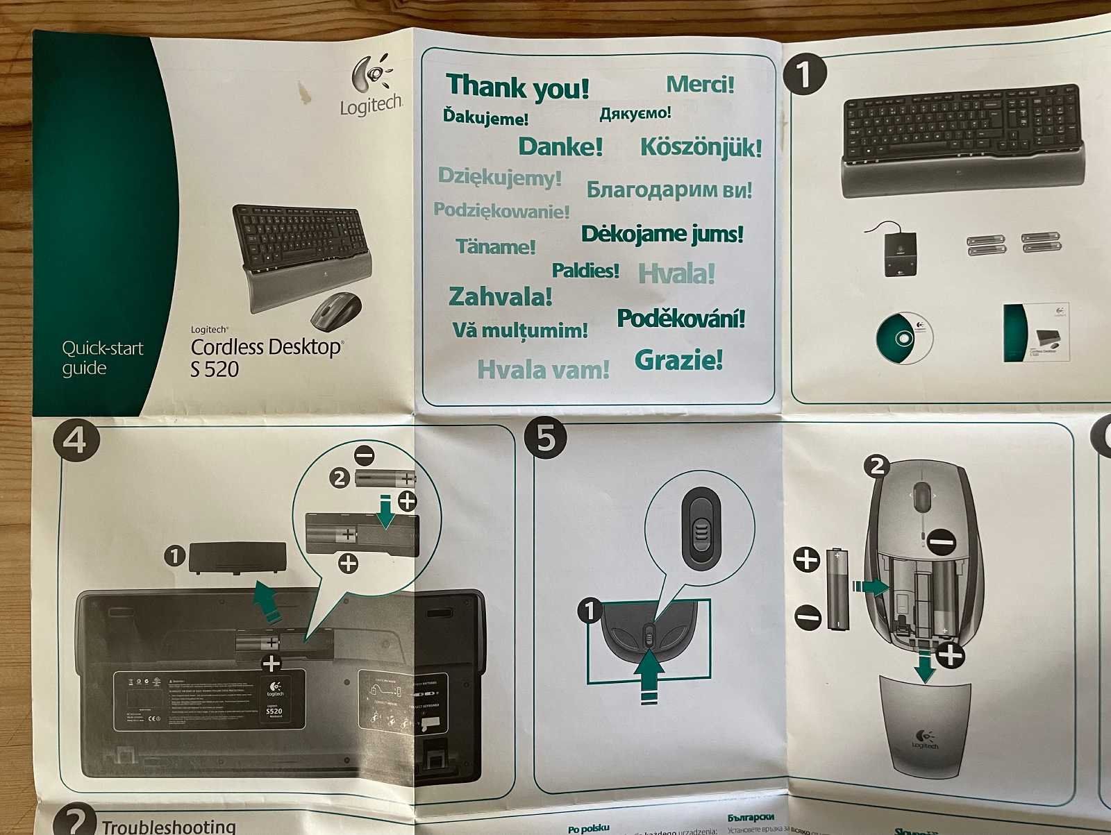 Logitech Tastiere: Logitech Cordless Desktop S 520 – Usato da Langenthal venduto da Baltimore1569 3