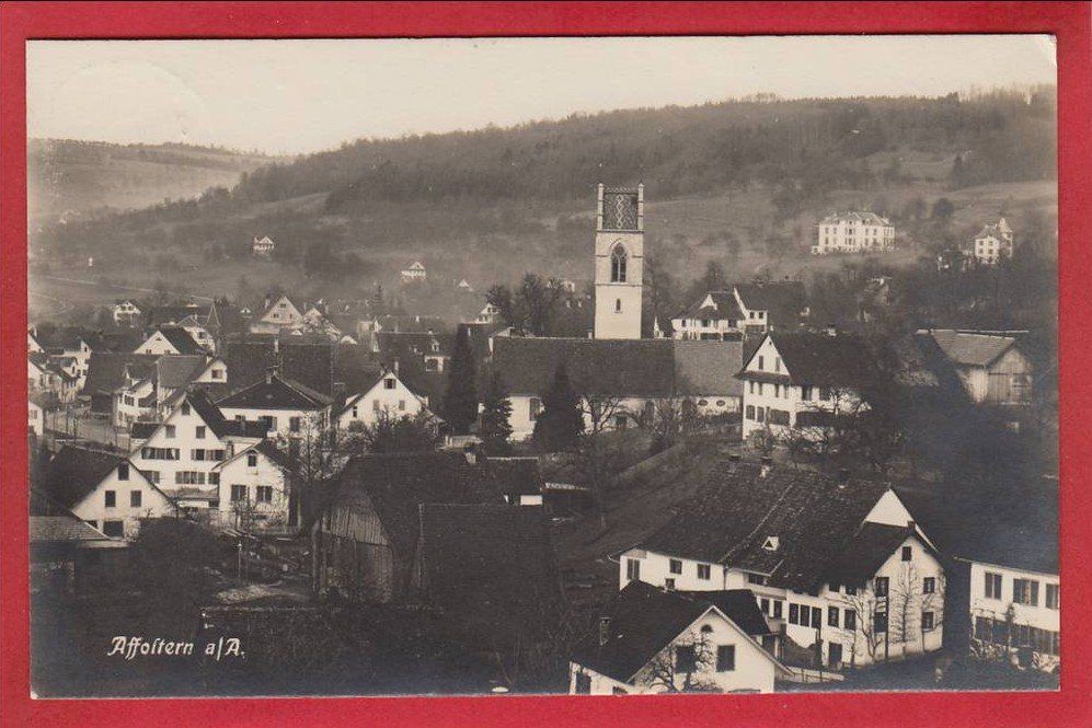 Ansichtskarten: AFFOLTERN AM ALBIS QUARTIERANSICHT – Gebraucht aus Grüningen von Kartenlaube