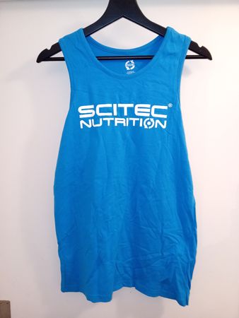 SCITEC NUTRITION TANK TOP BLAU XL HERREN MUSKELSHIRT GYM NEU