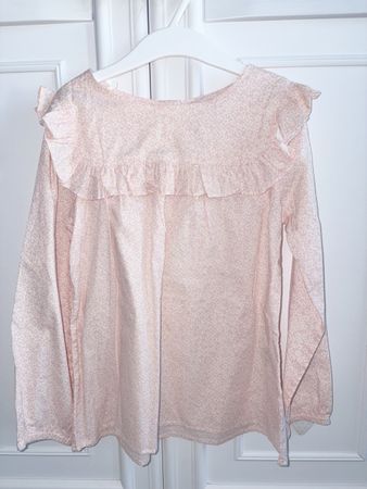 H&M liberty print girls floral shirt Bonpoint style 6 7 Y