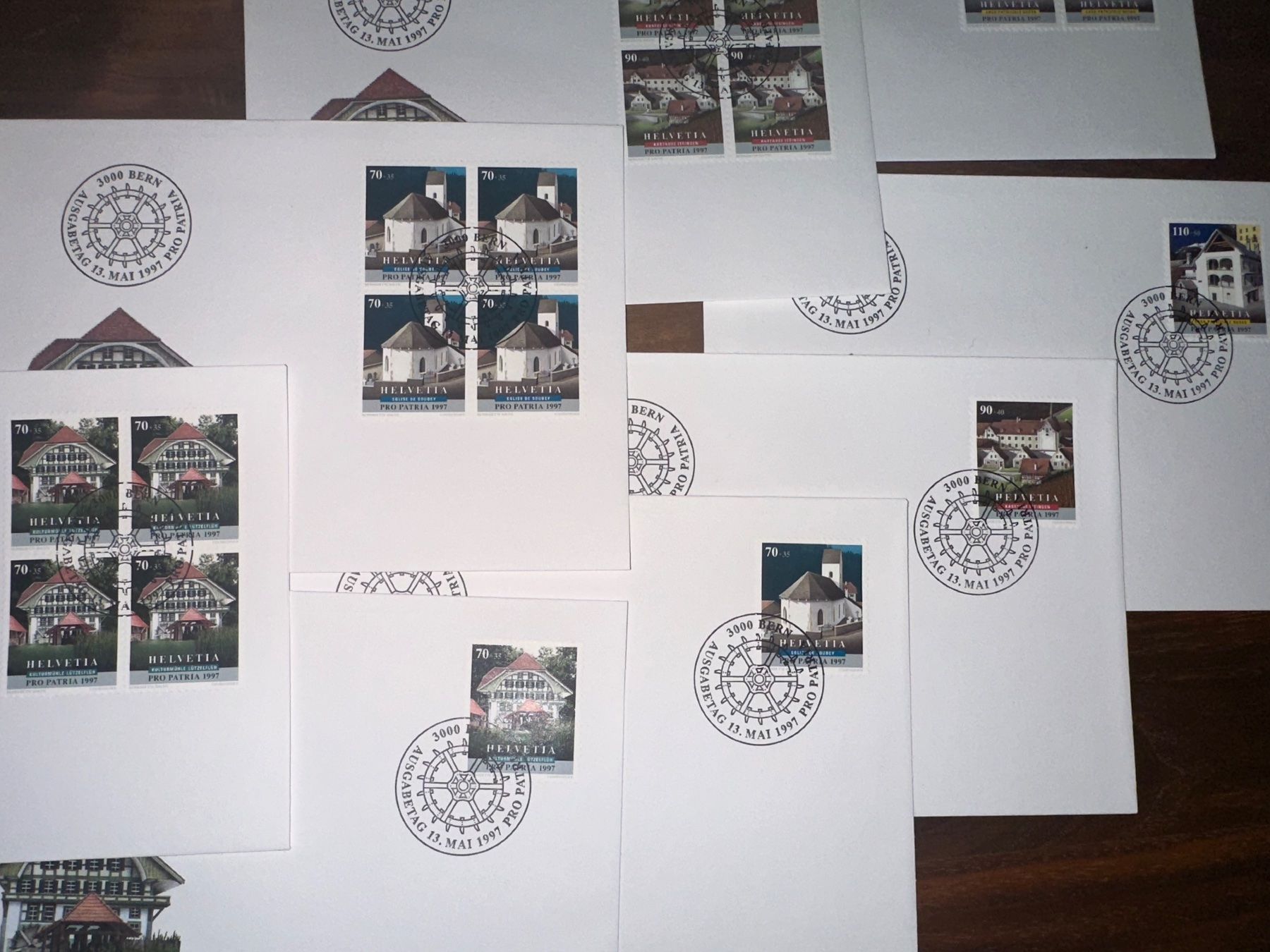 Tutti i francobolli: Set 1997 Pro Patria FDC Ersttagsumschlag – Usato da Stettfurt venduto da 2442 4
