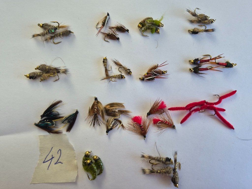 Köder: 42 Stück Nymphe und Nass Fliege – Neu und originalverpackt aus Kehrsatz von ba-ch