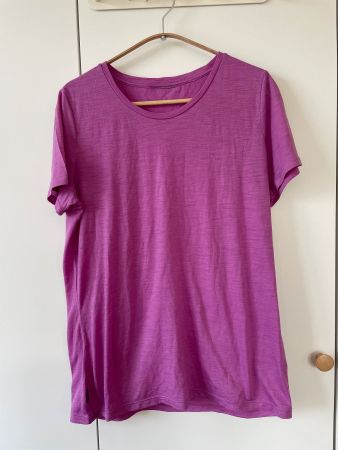 Icebreaker Merino T-Shirt Damen Pink / Magenta, ca. Gr. L