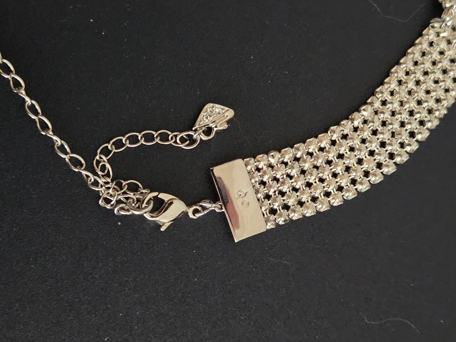Swarovski Catenine: Original SWAROVSKI Strass-Collier silberfarben – Nuovo (secondo la descrizione) da Abtwil AG venduto da MaVo.0710 4