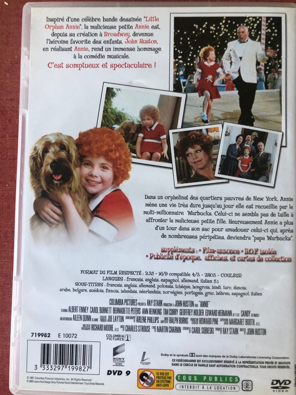 Tutti i DVDs: ANNIE, de John Huston, avec Albert Finney – Usato da La Chaux-de-Fonds venduto da HarryLime 1