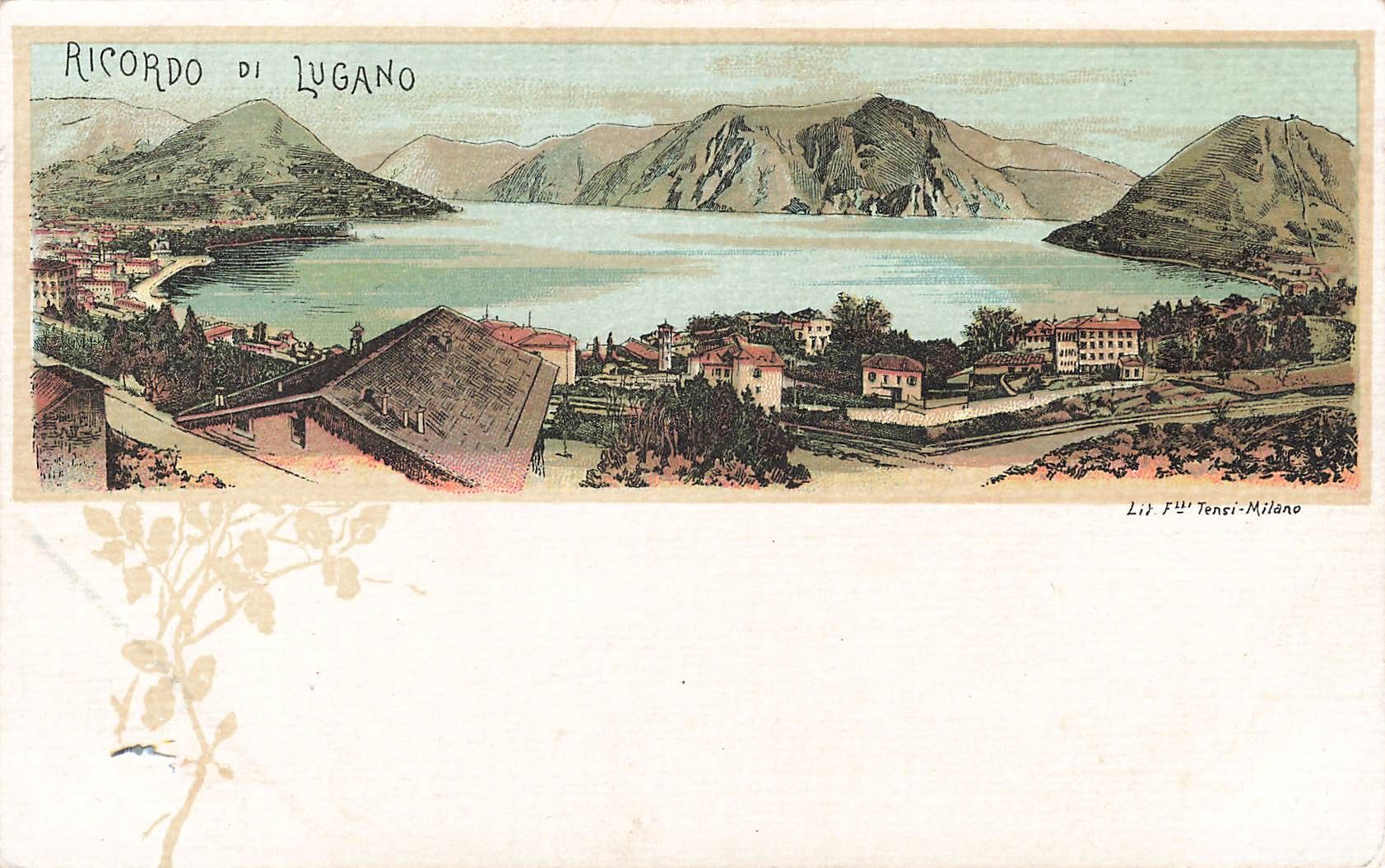 Ansichtskarten: Litho Lugano – Gebraucht aus Biasca von Blenio71