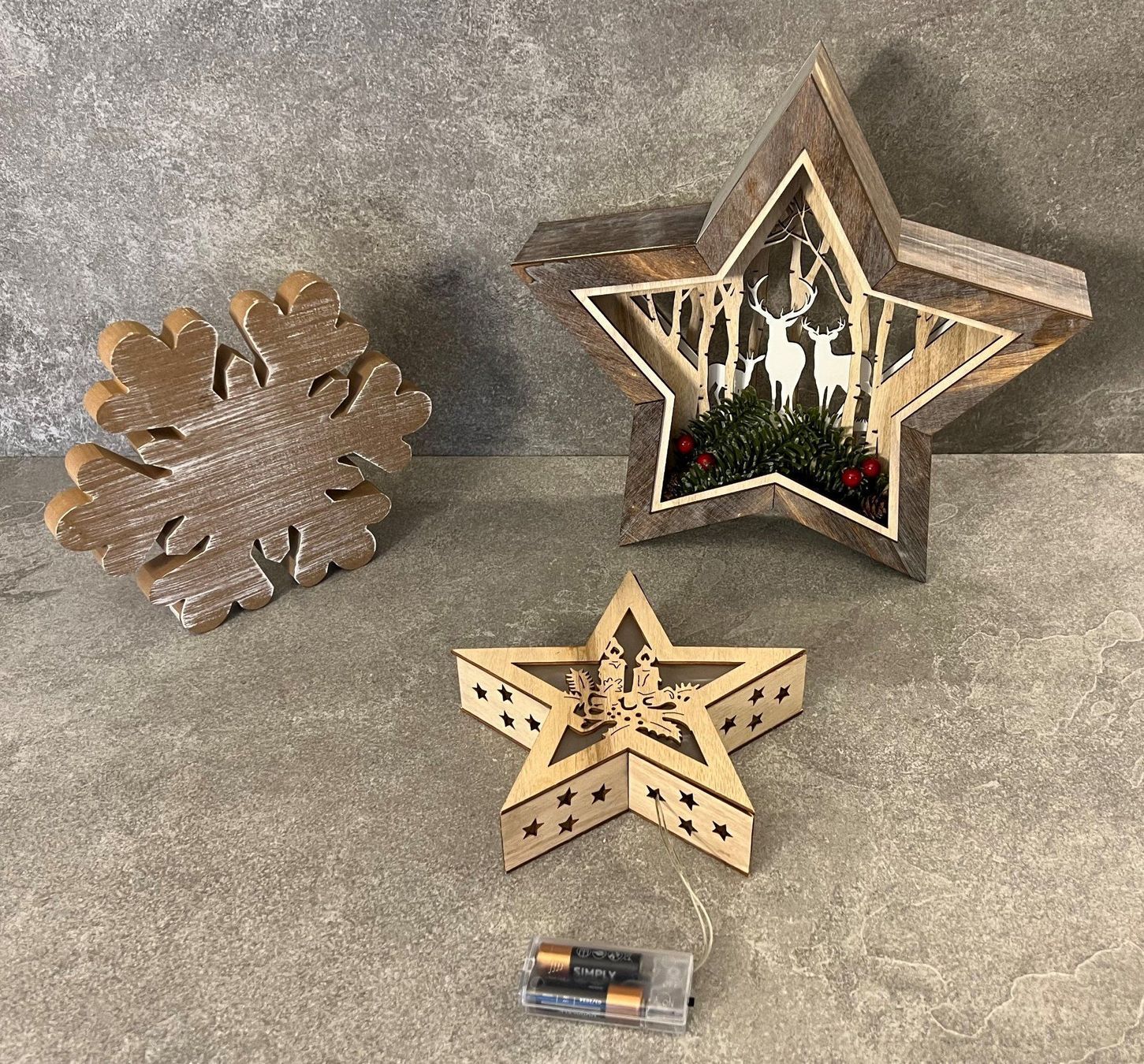Tutte le decorazioni: Weihnachtsset: 3-teilig ... – Nuovo (secondo la descrizione) da Chur venduto da Lotti12 2