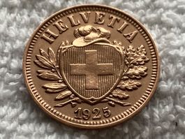 2 centimes/Rappen 1925