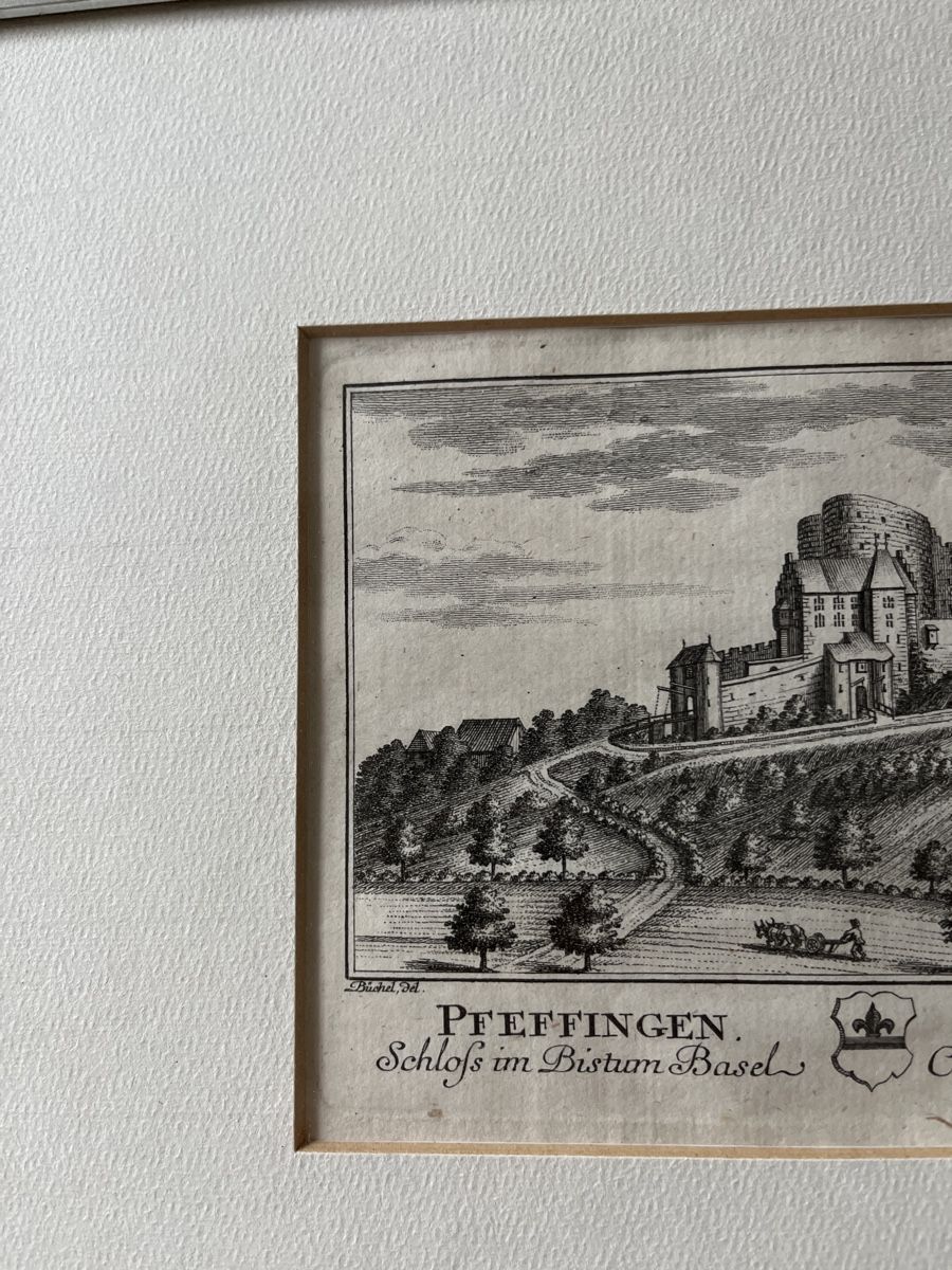 Foto & Immagini: Ruine Pfeffingen bild gerahmt 1755 – Usato da Aesch BL venduto da shuja01 2