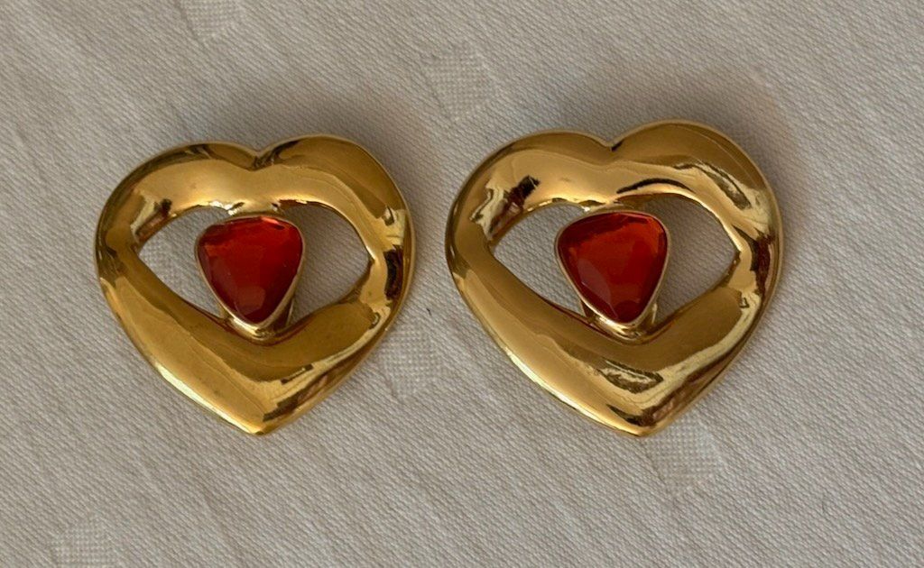 Saint Laurent Orecchini pendenti & Orecchini a lobo: YSL Boucles d'oreilles vintage cabochon – Usato da Zürich venduto da Libraco