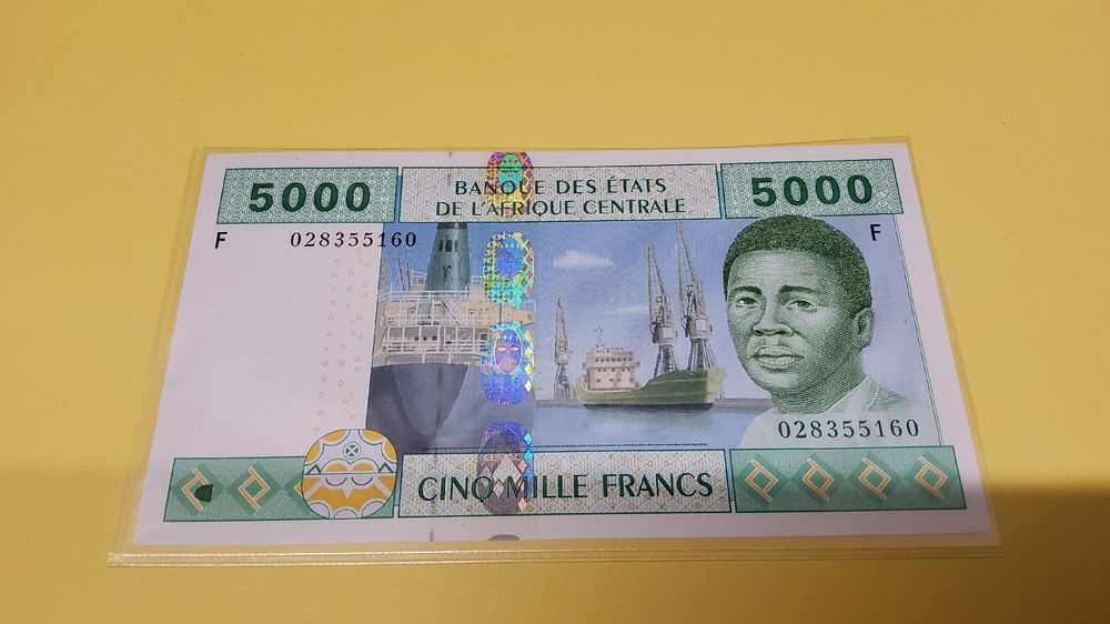 Seltene 5000 Francs Zentralafrika Banknote 2002 (Neu und ...