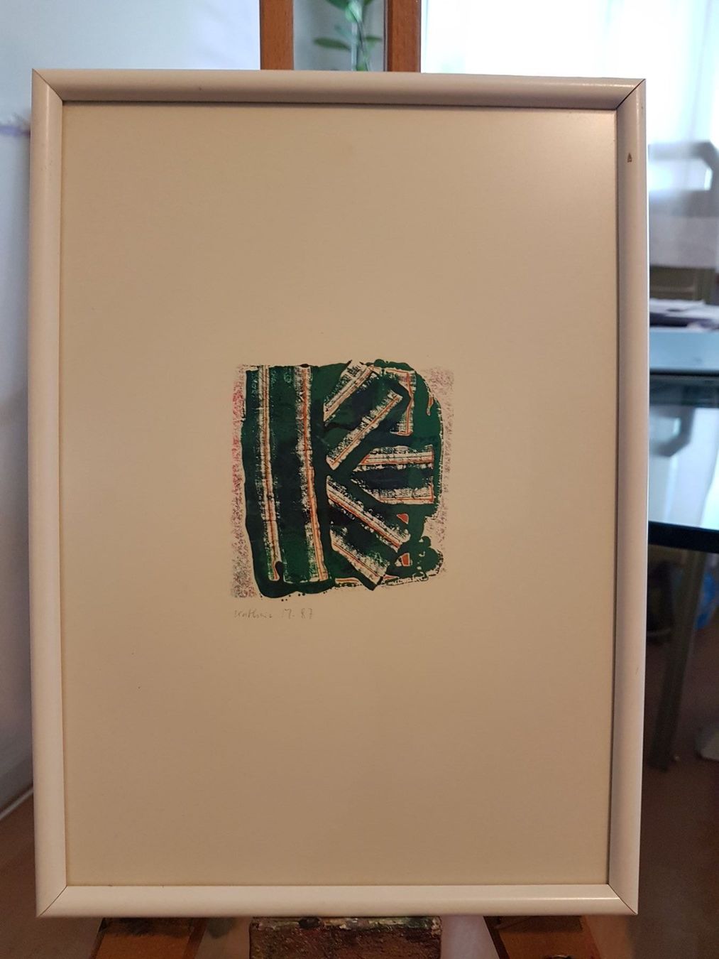 Gemälde: Abstraktes Kunstwerk "Kathrin" – Original Mischtechnik 1987 – Gebraucht aus Glattbrugg von casabelavista 1