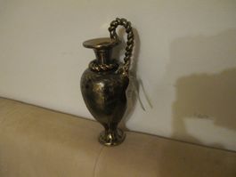 Grichische Vase Terracota Auf Bronze Farbe Gold-Braun Etiket