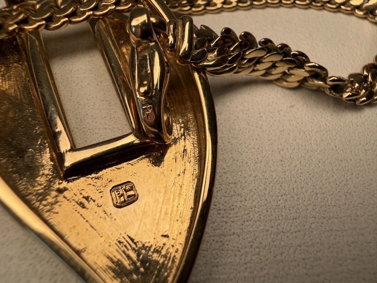 Pierre Lang Catenine: Pierre Lang Vintage Statement Collier Goldfarben – Usato da Rombach venduto da vir_2dsd 2