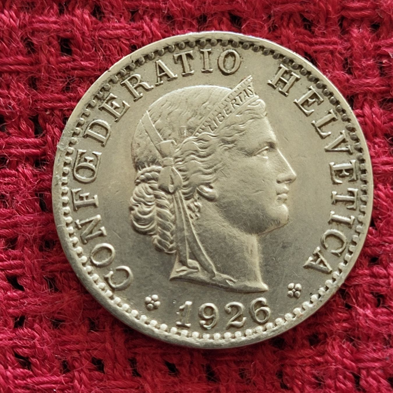 Tutti le monete: 20 Rappen 1926 – Usato da Berikon venduto da Zimmerlinde5